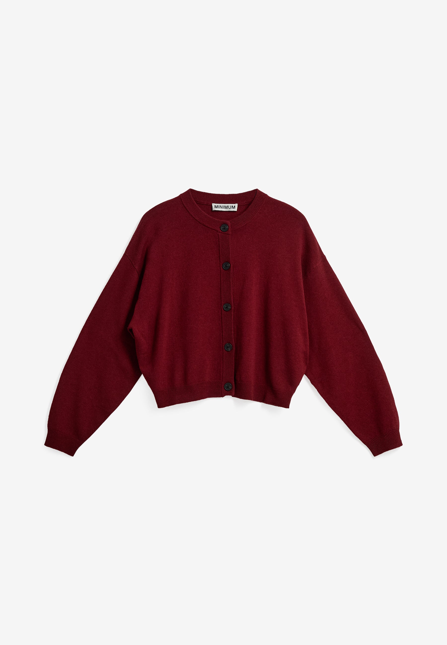 minimum female Assiana cardigan 3801 Jumper 1534 Merlot