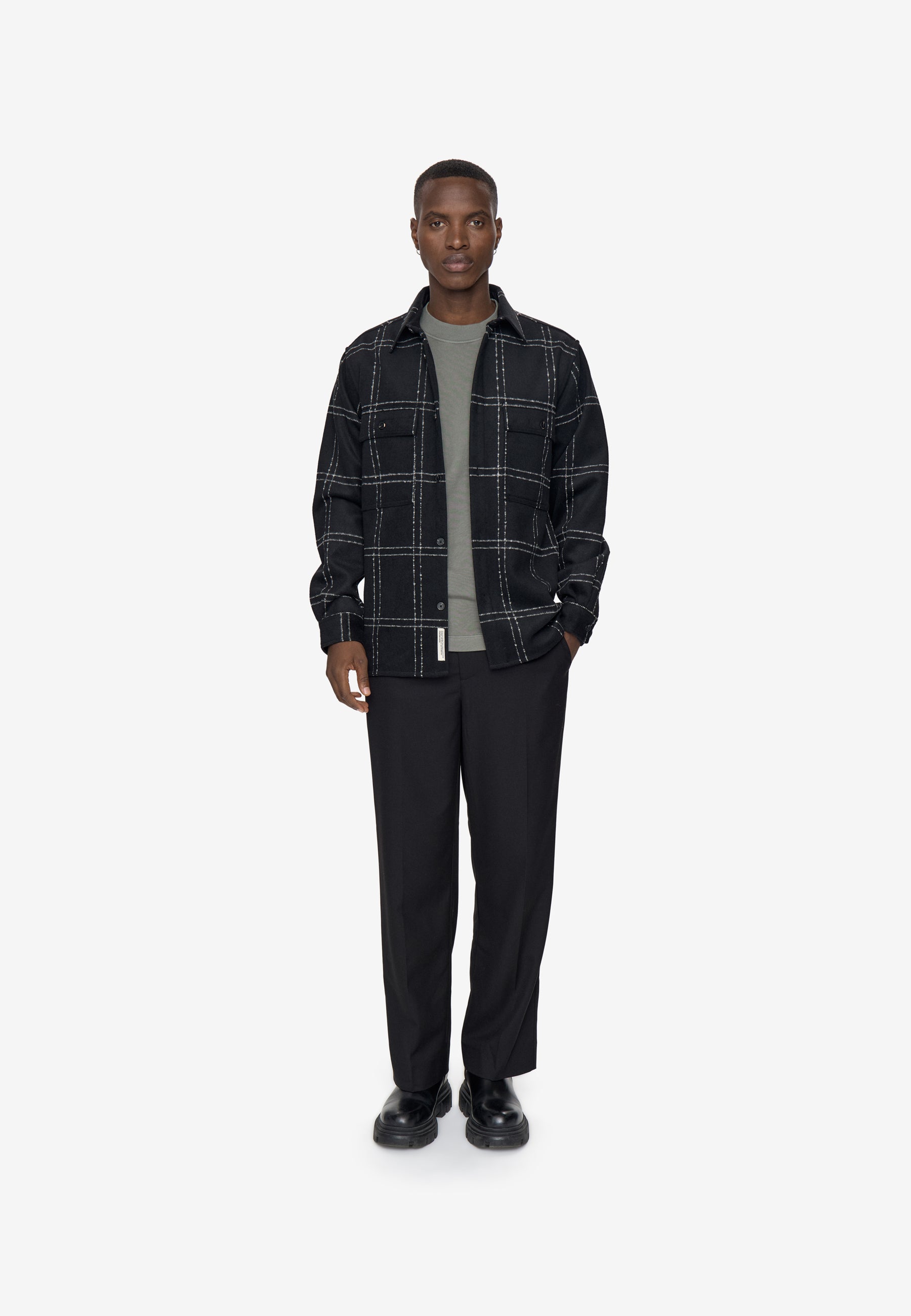 minimum male Bentley shirt 4404 Overshirt 999 Black