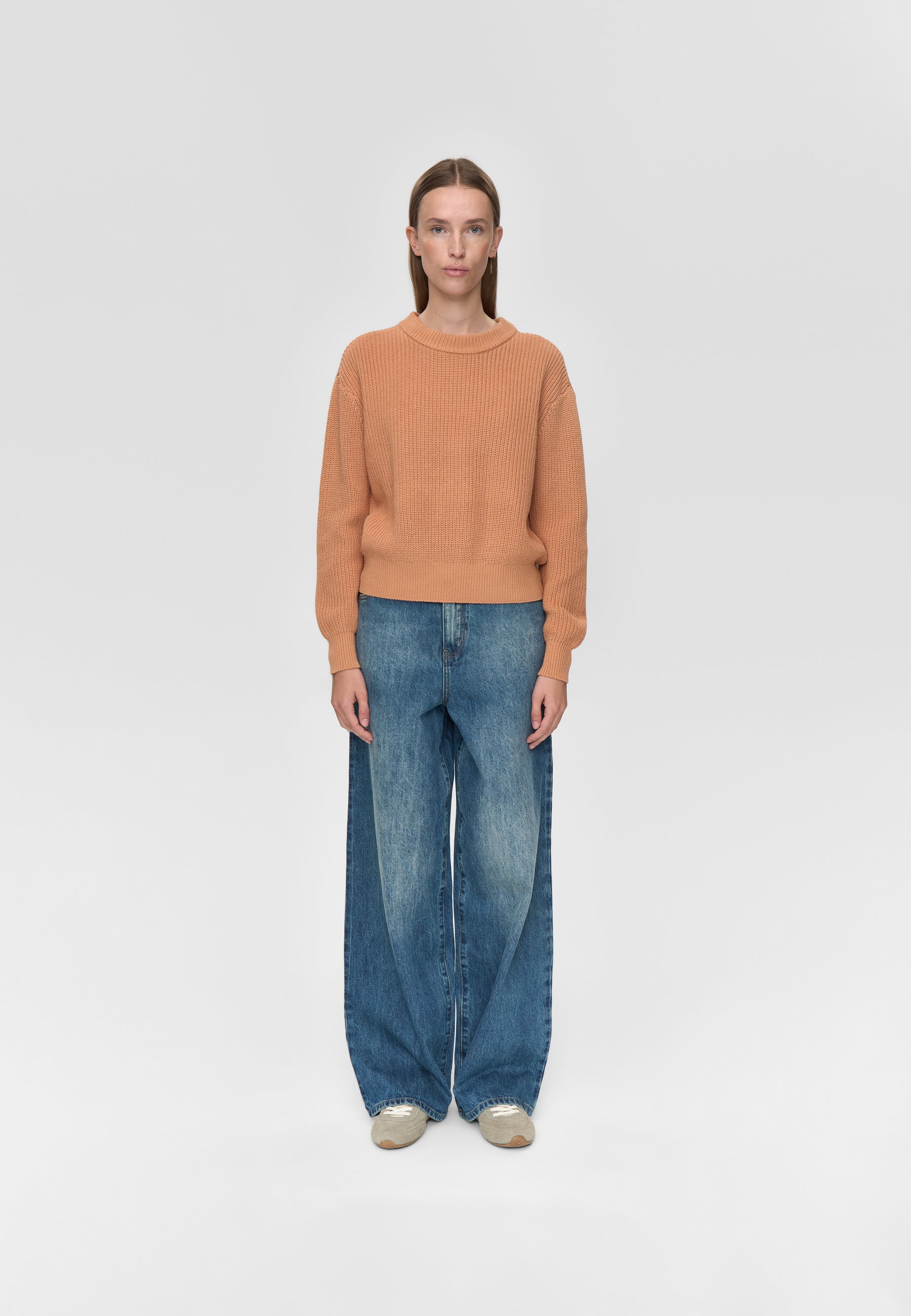 minimum female Mikala jumper G006 GOTS Jumper 1235 Sandstorm